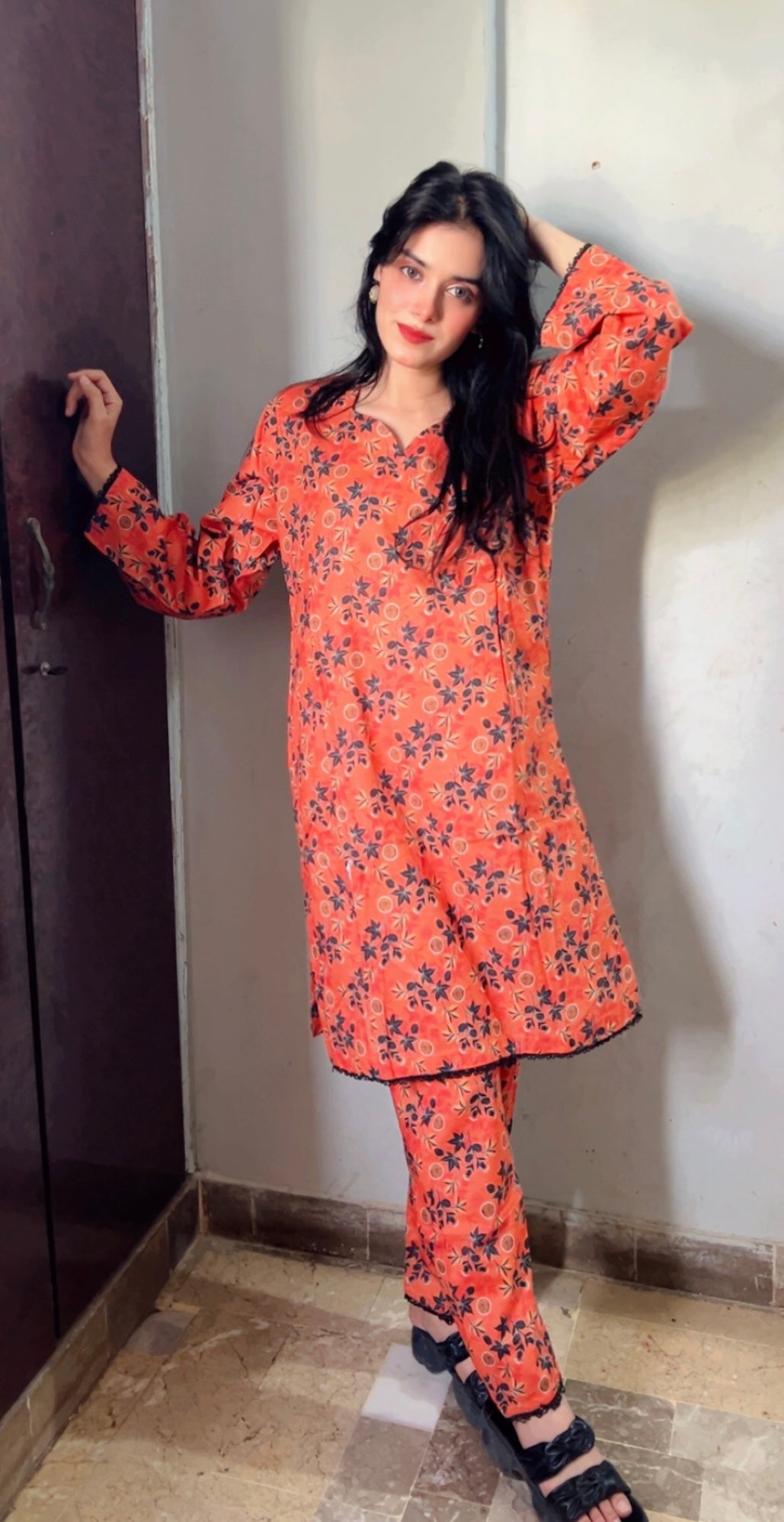 Elegant Printed 2-Piece Shirt & Trouser Co-ord Set | S to XL
