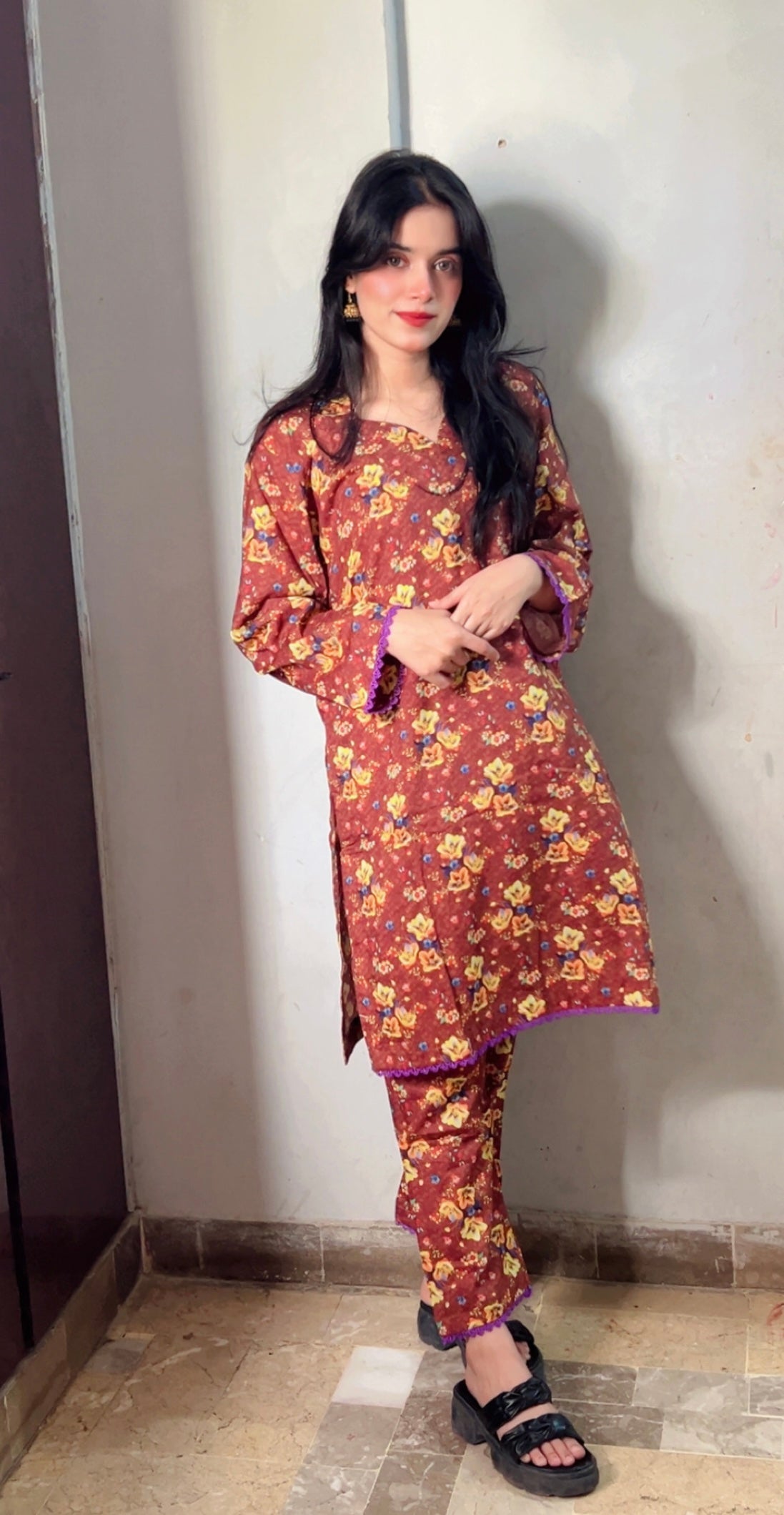 Elegant Printed 2-Piece Shirt & Trouser Co-ord Set | S to XL