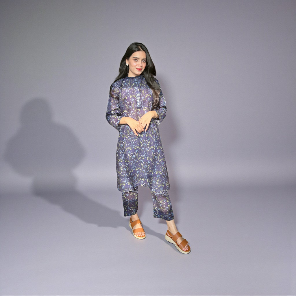 Hamsha 2 piece Stitched Summer Printed Lawn