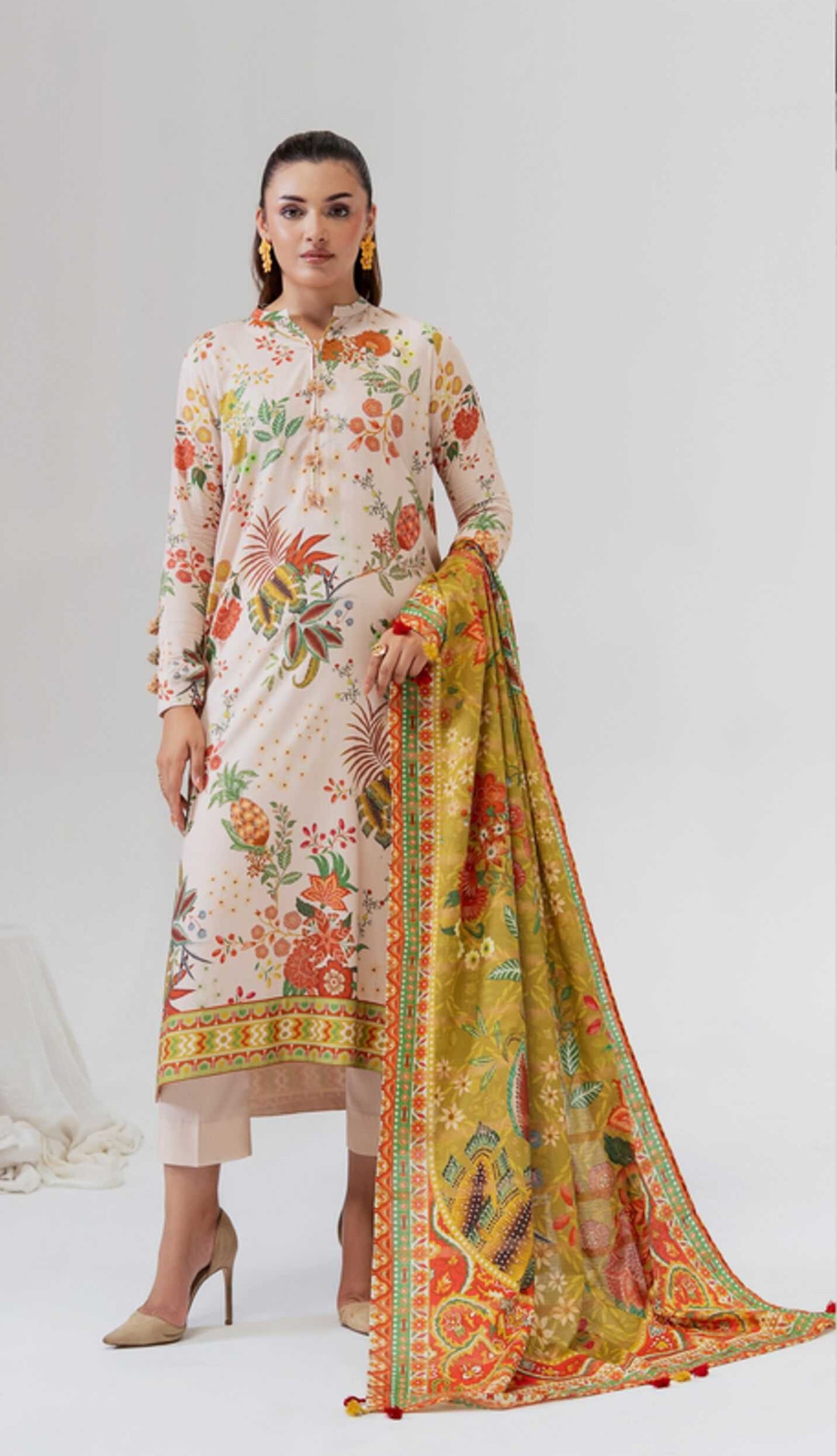 Linen Unstich 3 Piece Suit