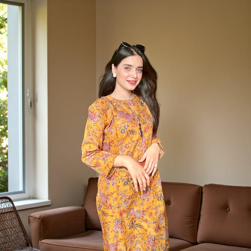 Hamsha 2 piece Stitched Summer Printed Lawn