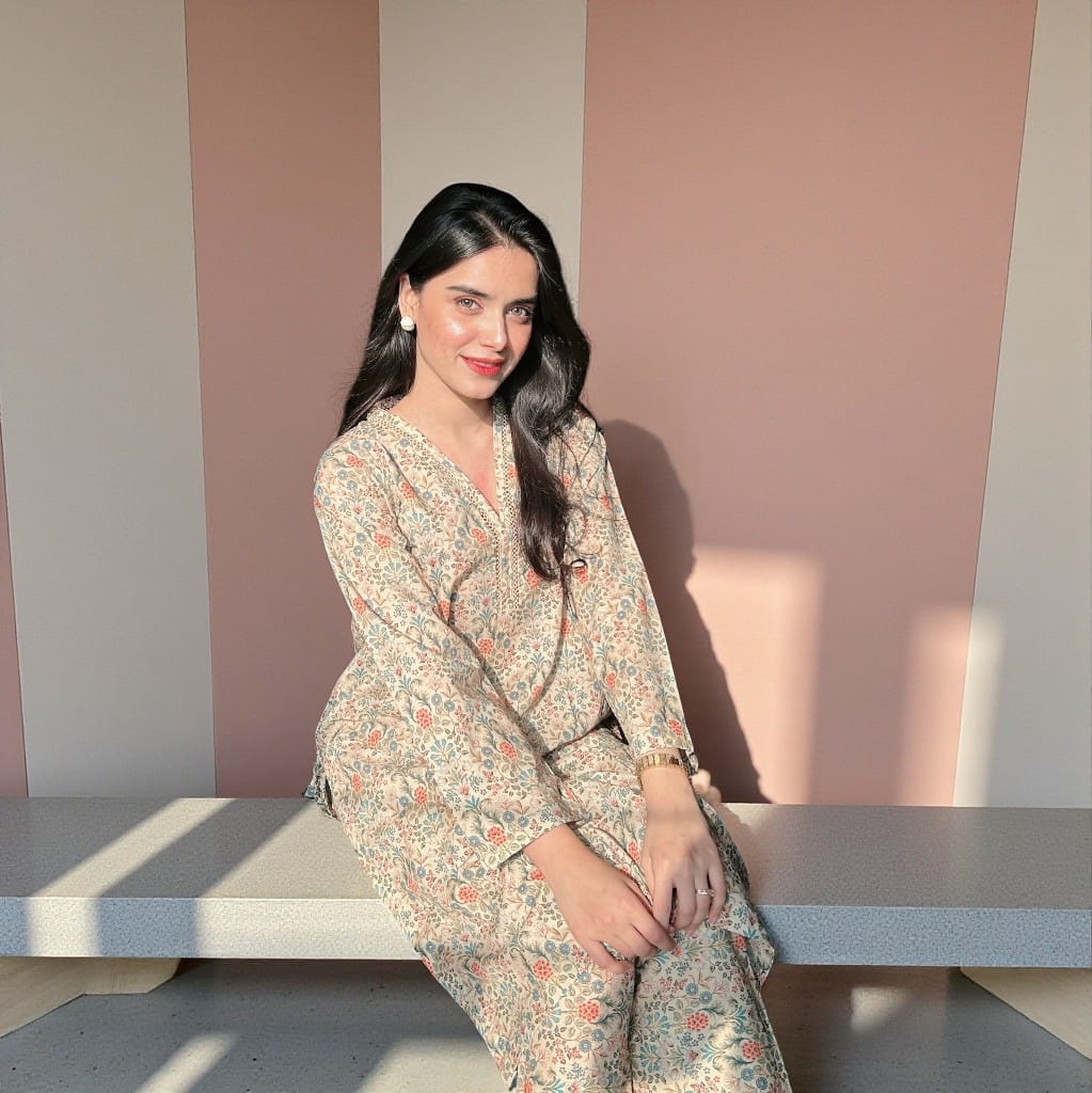 Hamsha 2 piece Stitched Summer Printed Lawn