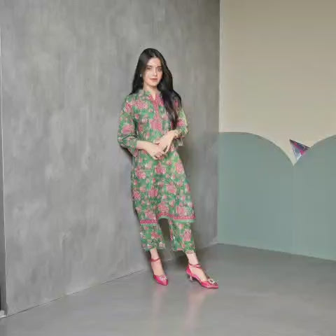 Hamsha 2 piece Stitched Summer Printed Lawn